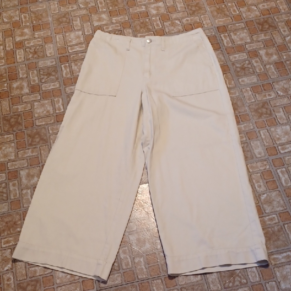 Time and Tru Light Tan Pants Wide Leg Women's Size 12